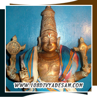 Chathurbuja Garudan idol at Thiruvelliyangudi Divyadesam temple